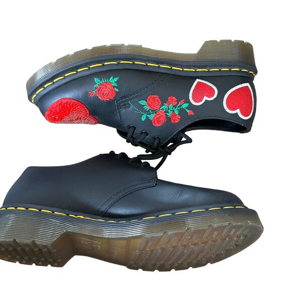 Dr. Martens 1461 Sequin Hearts Oxfords - Picture 2 of 8